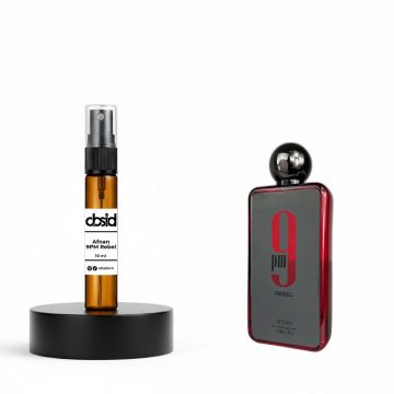 Decant 10 ml parfum 9 PM Rebel Afnan, parfum unisex 10 ml (150 pulverizări)