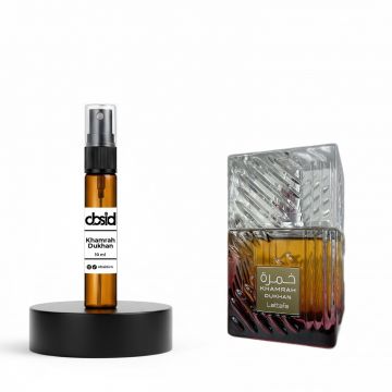 Decant 10 ml parfum Lattafa Khamrah Dukhan Eau De Parfum, unisex 10 ml (150 pulverizări)