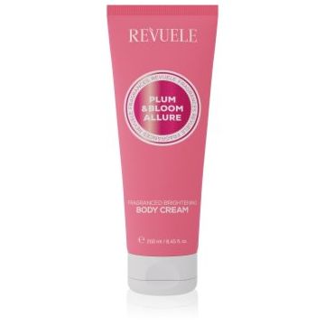 Revuele Plum & Bloom Allure Fragranced Brightening Body Cream cremă de corp, cu efect de iluminare cu efect de hidratare