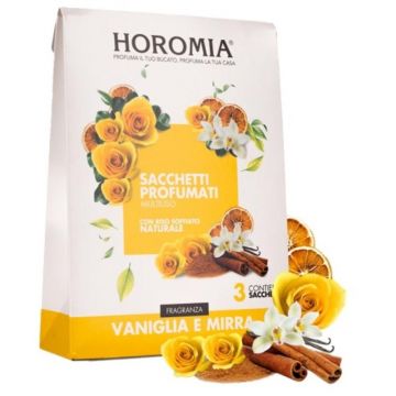 Saculeti Parfumati cu Orez Vanilie si Smirna, Horomia, 3 Bucati
