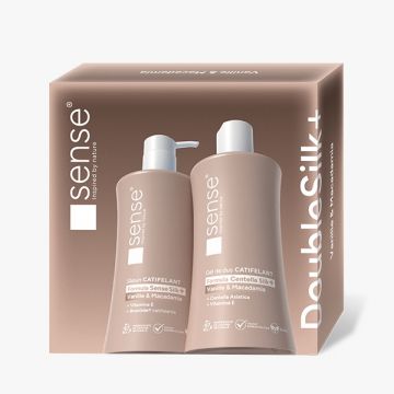Sense Doublesilk + macadamia Set cadou (Gel de dus 330ml + Sapun maini 330ML) Cahm Europe