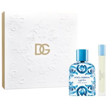 Dolce&Gabbana Light Blue Capri In Love Pour Homme Gift Set set cadou pentru bărbați