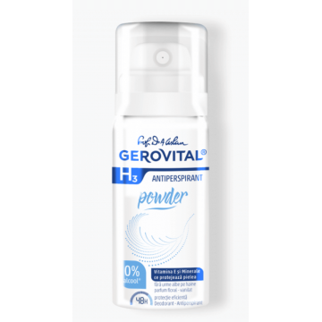 Gerovital deodorant antiperspirant powder spray X 40ML FL. FARMEC