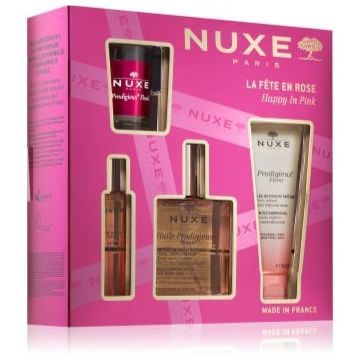 Nuxe Happy In Pink Set set cadou pentru față, corp și păr pentru femei