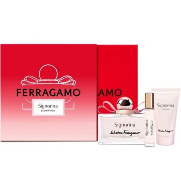 Salvatore Ferragamo Signorina 100ml.10ml.50bl Apa De Parfum Femei SET Ml