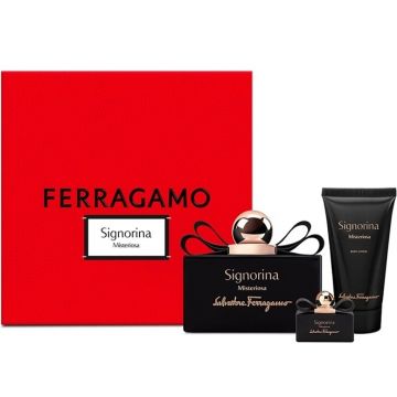 Salvatore Ferragamo Signorina Misteriosa 100ml.5ml.50bl Apa De Parfum Femei SET Ml
