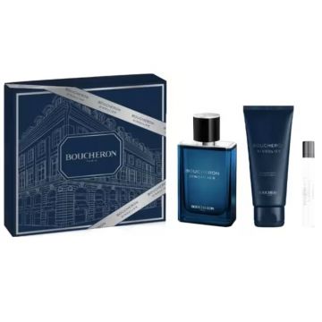 Set cadou Boucheron Singulier, Barbati, Apa de Parfum, 100 ml + 7,5 ml + Gel de dus, 100 ml