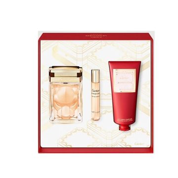 Set Cadou Cartier La Panthere, Apa de Parfum 75 ml + Lotiune de corp, 100 ml + Apa de Parfum, 10 ml