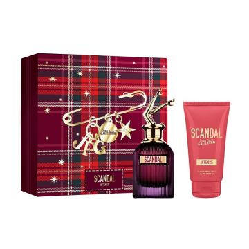 Set cadou Jean Paul Gaultier Scandal Intense, Femei, Apa de Parfum, 50 ml + Lotiune de corp 75 ml