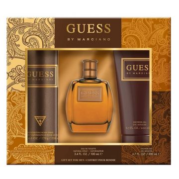 Set Guess by Marciano, Barbati Apa de toaleta 100 ml + Deodorant 226 ml + Gel de dus 200 ml (Continut set: 100 ml Apa de toaleta, + 226 ml Deodorant +  200 ml Gel de dus)
