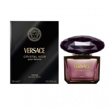 Versace Crystal Noir Parfum, Femei (Gramaj: 90 ml)