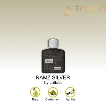 Apa de parfum, Ramz Silver, Lattafa, 100 ml, unisex