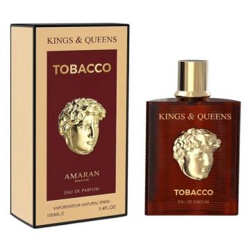 Apa de Parfum Unisex - Amaran Kings & Queens Tobacco, 100 ml