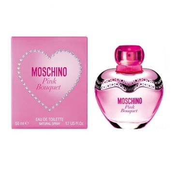 Apa de Toaleta pentru Femei - Moschino Pink Bouquet, Femei, 50 ml ieftina