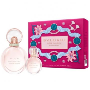 Bvlgari Rose Goldea Blossom 75ml.15ml Apa De Parfum Femei SET