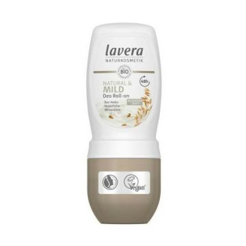 Deodorant Roll-on Natural & Mild cu ovaz si minerale naturale 50ml Lavera