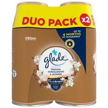 GLADE Automatic Sensual Sandalwood & Jasmine automat de odorizare a aerului rezervă DUO