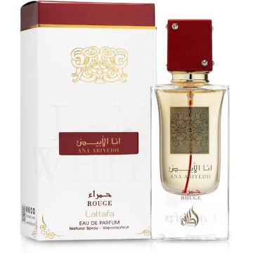 Lattafa Perfumes Ana Abiyedh Rouge Apa De Parfum Femei 60ml