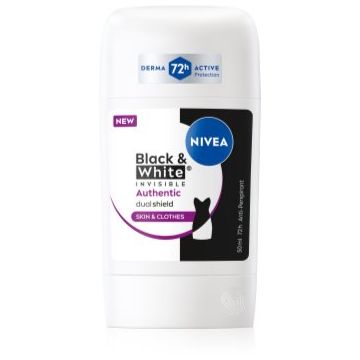 NIVEA Black & White Authentic antiperspirant puternic 72 ore