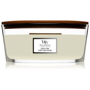 Woodwick Solar Ylang lumânare parfumată  cu fitil din lemn (hearthwick)