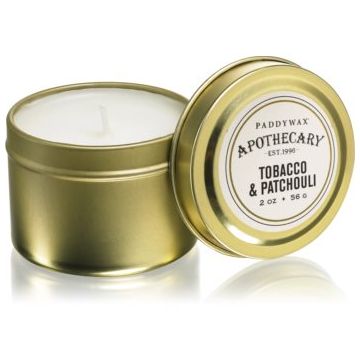 Paddywax Apothecary Tobacco & Patchouli lumânare parfumată  în placă