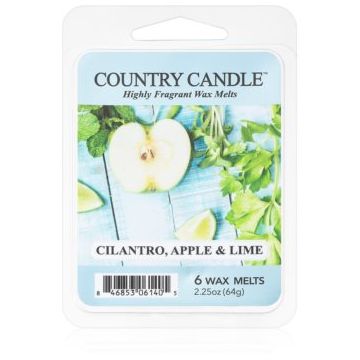 Country Candle Cilantro, Apple & Lime ceară pentru aromatizator
