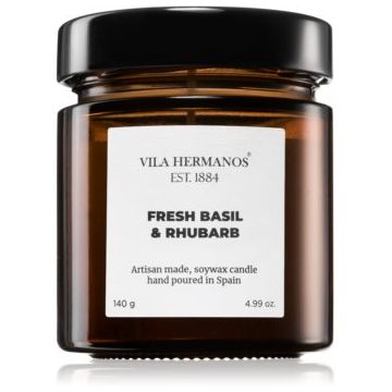 Vila Hermanos Apothecary Fresh Basil & Rhubarb lumânare parfumată