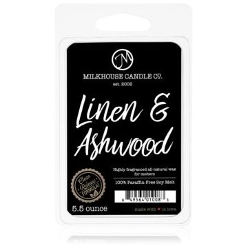 Milkhouse Candle Co. Creamery Linen & Ashwood ceară pentru aromatizator