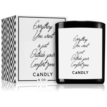 Candly & Co. Everything you want is just outside your comfort zone lumânare parfumată