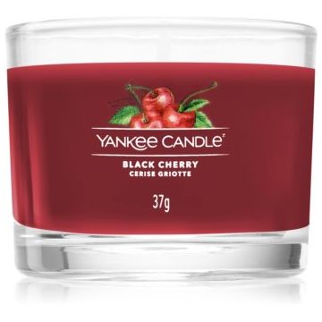 Yankee Candle Black Cherry lumânare votiv glass