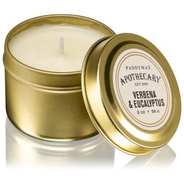 Paddywax Apothecary Verbena & Eucalyptus lumânare parfumată  în placă