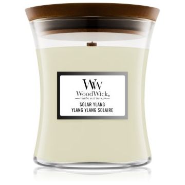 Woodwick Solar Ylang lumânare parfumată cu fitil din lemn