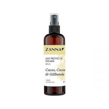 Ulei de Plaja cu Protectie Solara SPF30 cu Cacao, Cocos si Galbenele Zanna, 150ml de firma originala