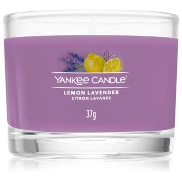 Yankee Candle Lemon Lavender lumânare votiv glass
