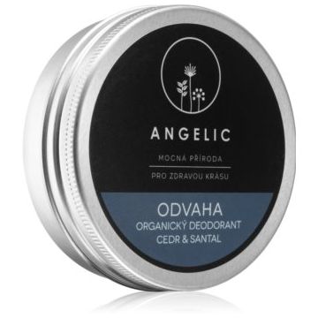 Angelic Organic deodorant  Courage  Cedar & Santal deodorant crema calitate BIO ieftin