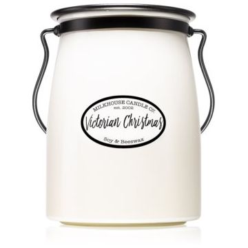 Milkhouse Candle Co. Creamery Victorian Christmas lumânare parfumată  Butter Jar