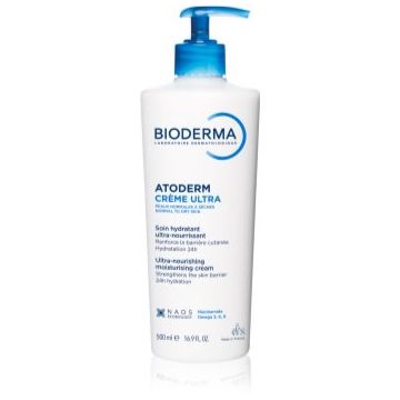 Bioderma Atoderm Créme Ultra Cremă nutritivă de corp pentru piele normală, sensibilă și uscată fara parfum