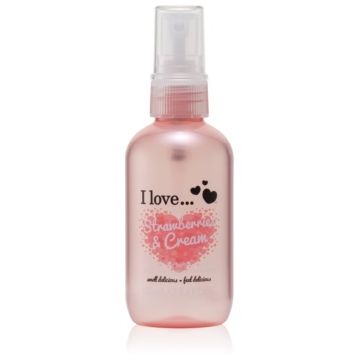 I Love Strawberries & Cream spray de corp racoritor