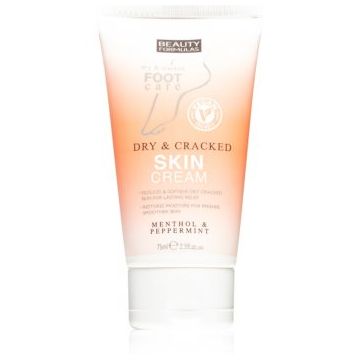 Beauty Formulas Menthol & Peppermint crema de picioare piele uscata si crapata