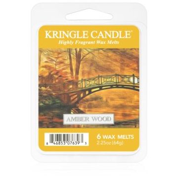Kringle Candle Amber Wood ceară pentru aromatizator