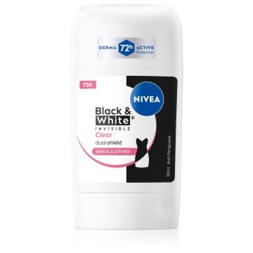 NIVEA Black & White Invisible Clear antiperspirant puternic