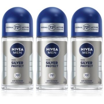NIVEA MEN Silver Protect antiperspirant roll-on 48 de ore