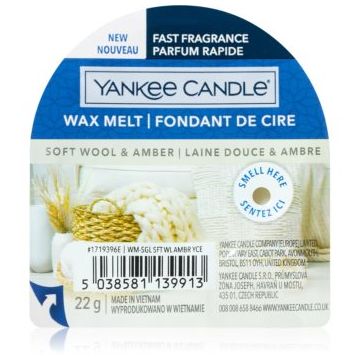 Yankee Candle Soft Wool & Amber ceară pentru aromatizator