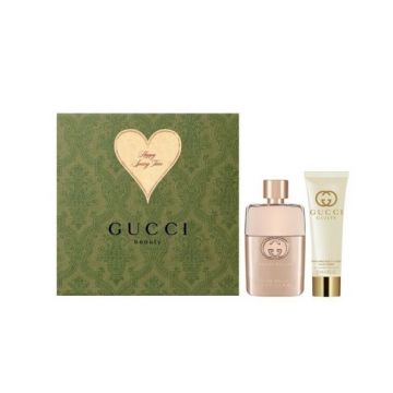 Set cadou Gucci Guilty for Women, Apa de Toaleta (Continut set: 50 ml Apa de toaleta + 50 ml Lotiune de corp)