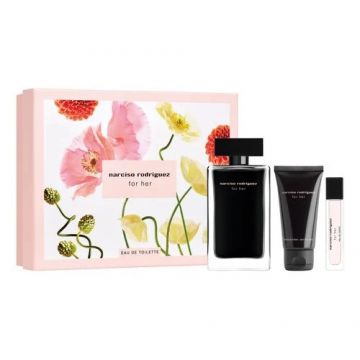 Set Cadou Narciso Rodriguez For Her, Apa de Toaleta, 100 ml + Lotiune de corp, 50 ml + Apa de Toaleta, 10 ml (Continut set: 100 ml Apa de Toaleta + 50 ml Lotiune de corp + 10 ml Apa de Toaleta) Set Cadou Narciso Rodriguez For Her, Apa de Toaleta, 100 ml + Lotiune de corp, 50 ml + Apa de Toaleta, 10 ml (Continut set: 100 ml Apa de Toaleta + 50 ml Lotiune de corp + 10 ml Apa de Toaleta)