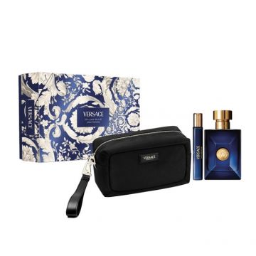 Set cadou Versace Pour Homme Dylan Blue, Apa de Toaleta (Concentratie: Apa de Toaleta, Gramaj: 50 ml + 50 ml + 50 ml)