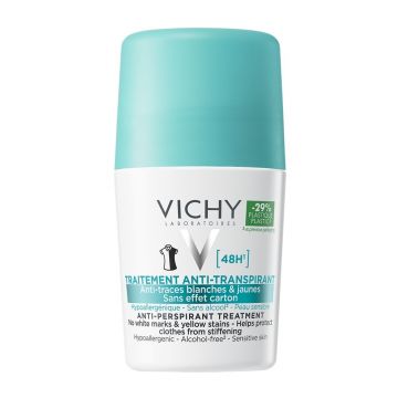 Deodorant roll-on antiperspirant anti-urme 48h Vichy, 50 ml (Concentratie: Roll-On, Gramaj: 50 ml)