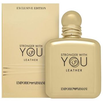 Apa de parfum, Emporio Armani, Stronger with you Leather, Exclusive Edition, 100ml