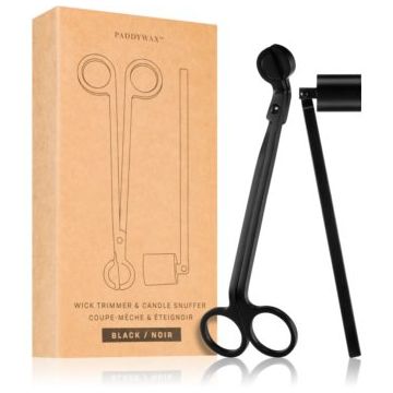 Paddywax Accesories Wick Trimmer & Candle Snuffer - Matte Black set cadou