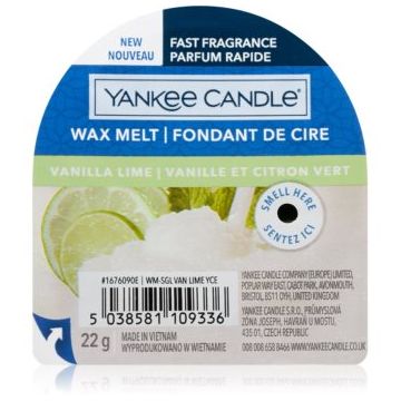 Yankee Candle Vanilla Lime ceară pentru aromatizator